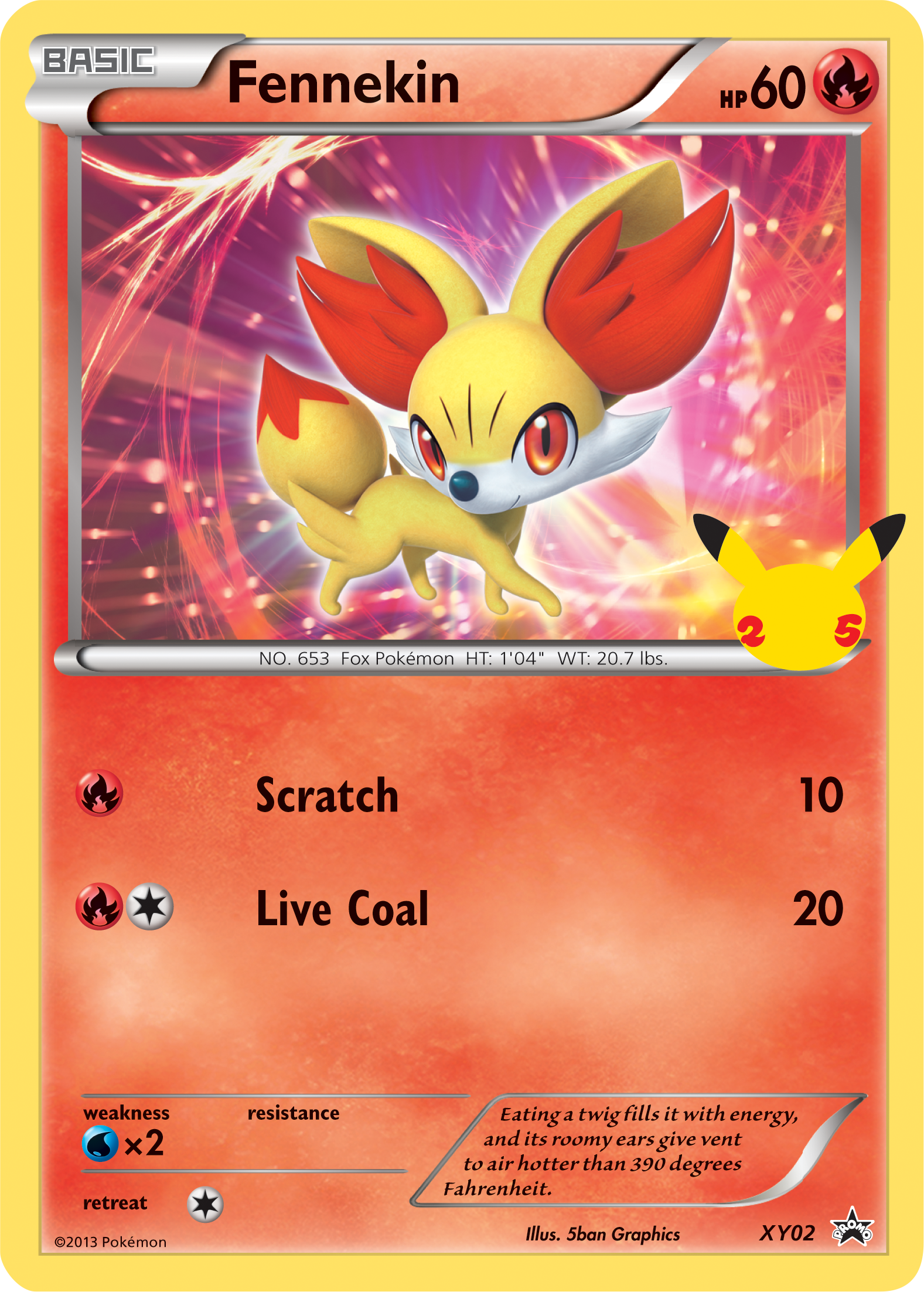 Fennekin (XY02) (Jumbo Card) [First Partner Pack] | The Time Vault CA