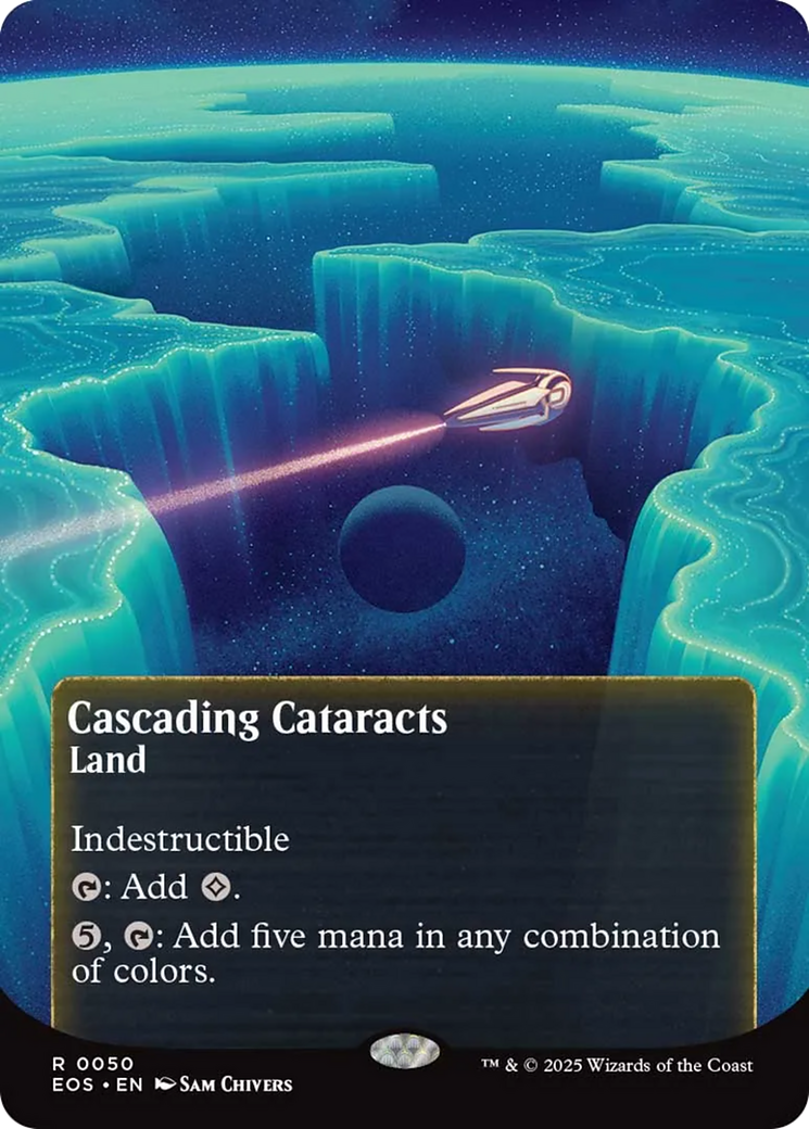 Cascading Cataracts (0050) (Borderless) [Edge of Eternities: Stellar Sights] | The Time Vault CA