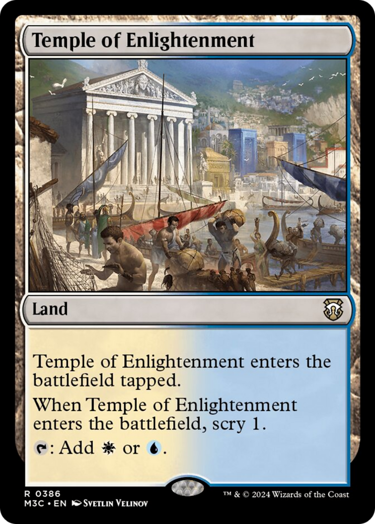 Temple of Enlightenment (Ripple Foil) [Modern Horizons 3 Commander] | The Time Vault CA