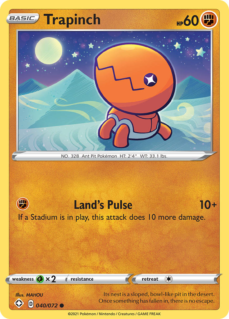 Trapinch (040/072) [Sword & Shield: Shining Fates] | The Time Vault CA