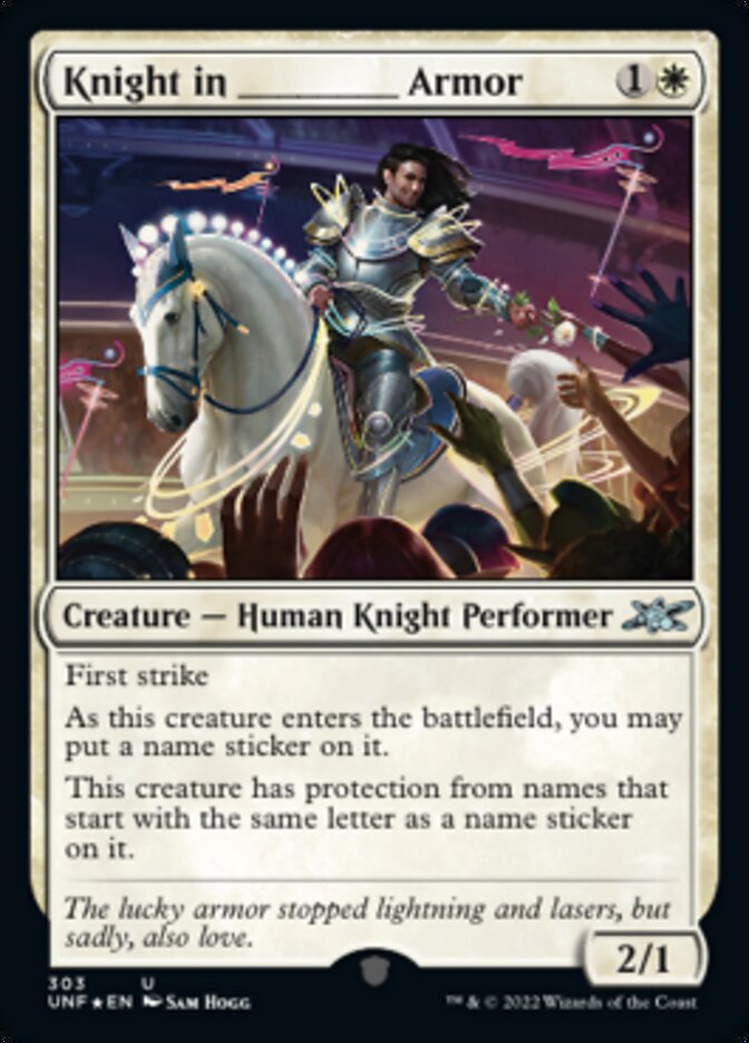 Knight in _____ Armor (Galaxy Foil) [Unfinity] | The Time Vault CA