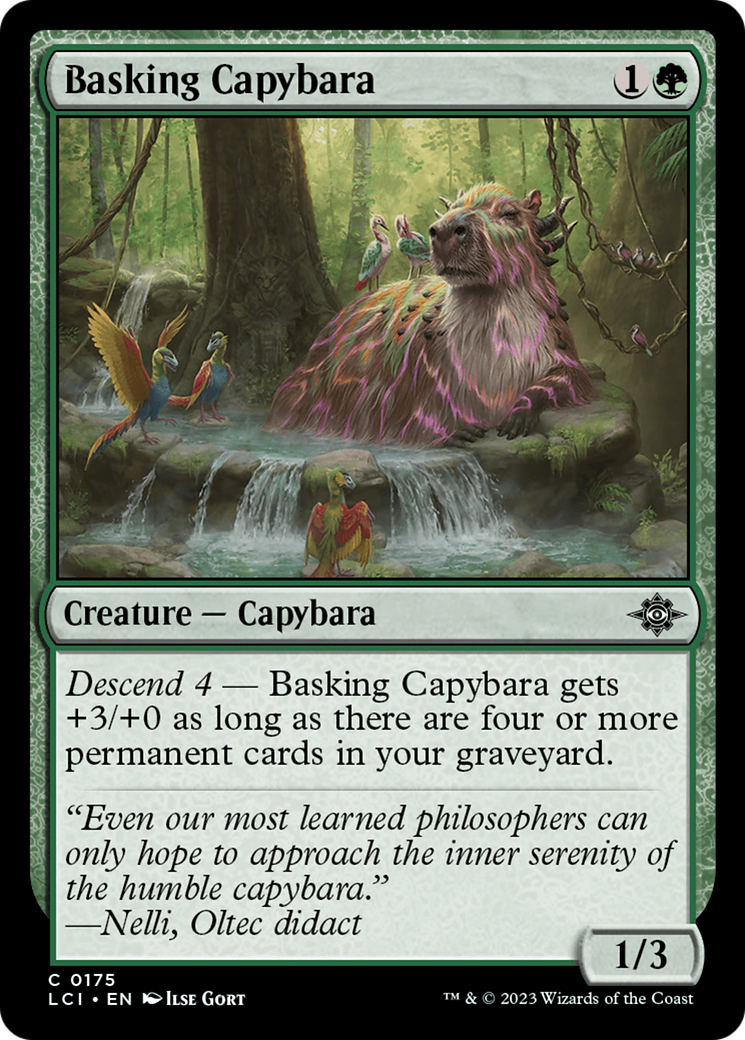 Basking Capybara [The Lost Caverns of Ixalan] | The Time Vault CA