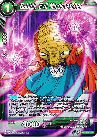 Babidi, Evil Mindsnatcher (BT11-071) [Vermilion Bloodline 2nd Edition] | The Time Vault CA