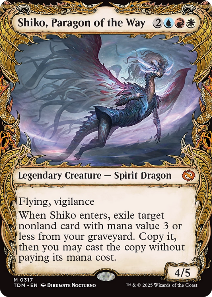 Shiko, Paragon of the Way (Showcase) [Tarkir: Dragonstorm] | The Time Vault CA