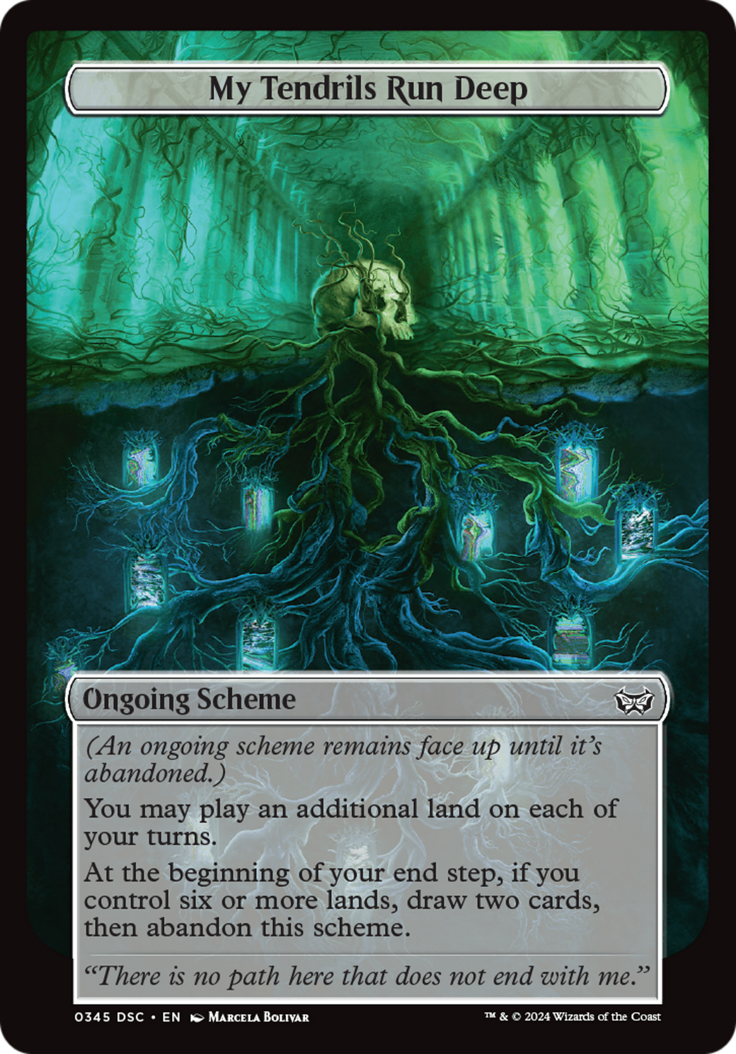 My Tendrils Run Deep (Full Art) [Duskmourn: Archenemy] | The Time Vault CA