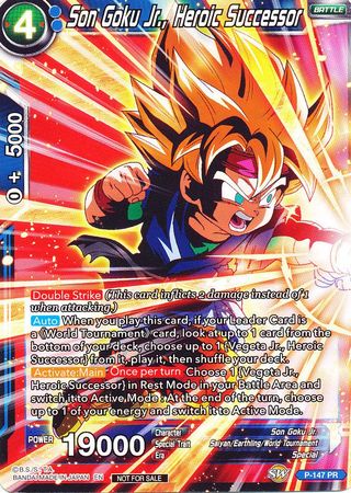 Son Goku Jr., Heroic Successor (Power Booster) (P-147) [Promotion Cards] | The Time Vault CA