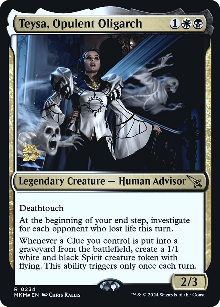 Teysa, Opulent Oligarch [Murders at Karlov Manor Prerelease Promos] | The Time Vault CA