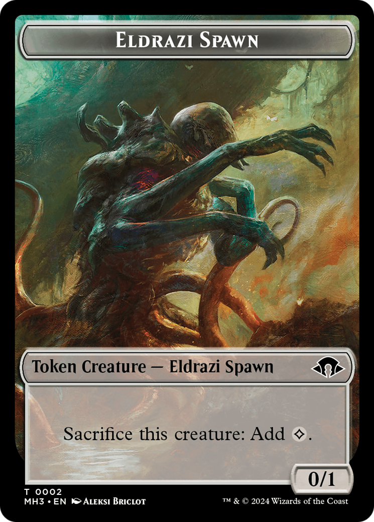 Eldrazi Spawn // Zombie Army Double-Sided Token [Modern Horizons 3 Tokens] | The Time Vault CA