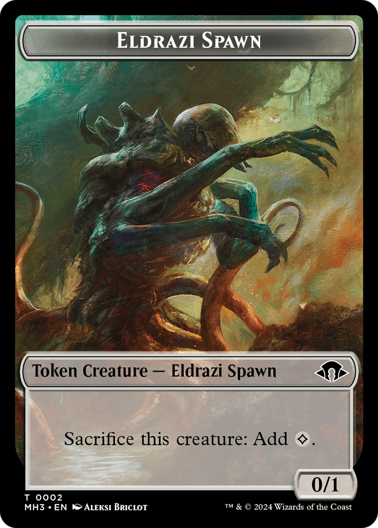 Eldrazi Spawn // Fanatic of Rhonas Double-Sided Token [Modern Horizons 3 Tokens] | The Time Vault CA