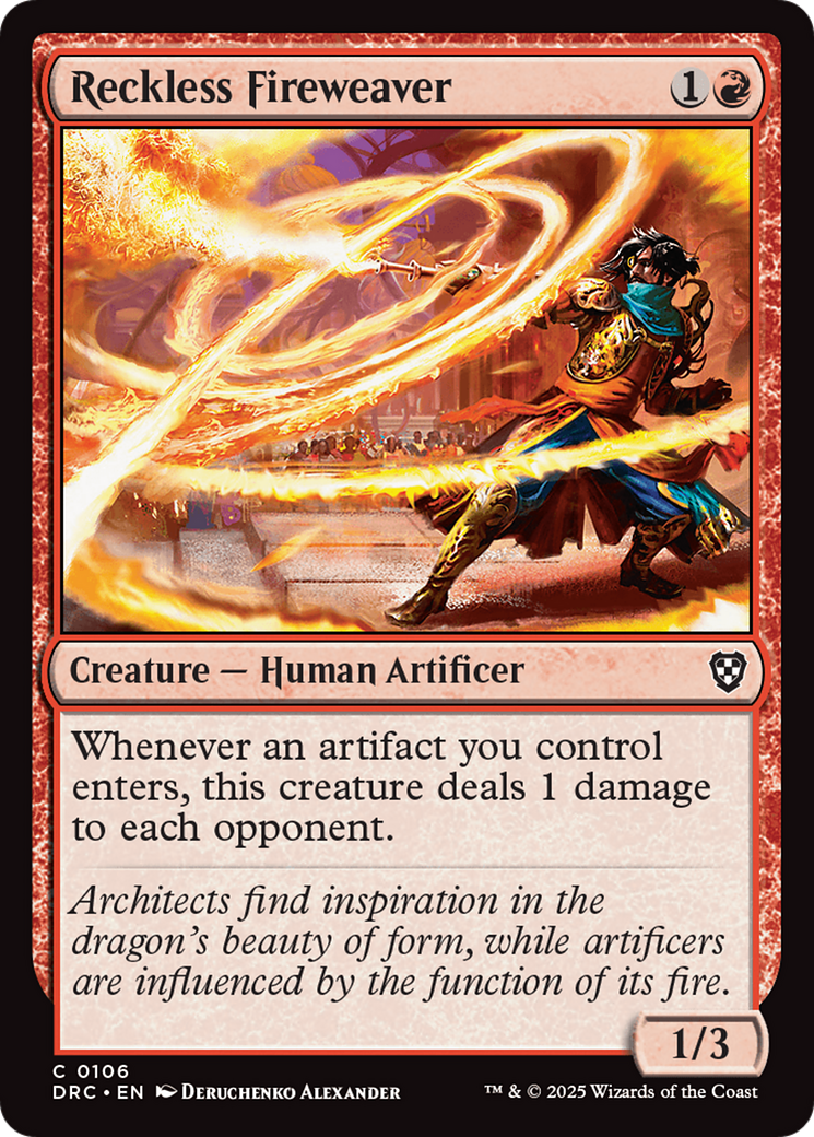 Reckless Fireweaver [Aetherdrift Commander] | The Time Vault CA