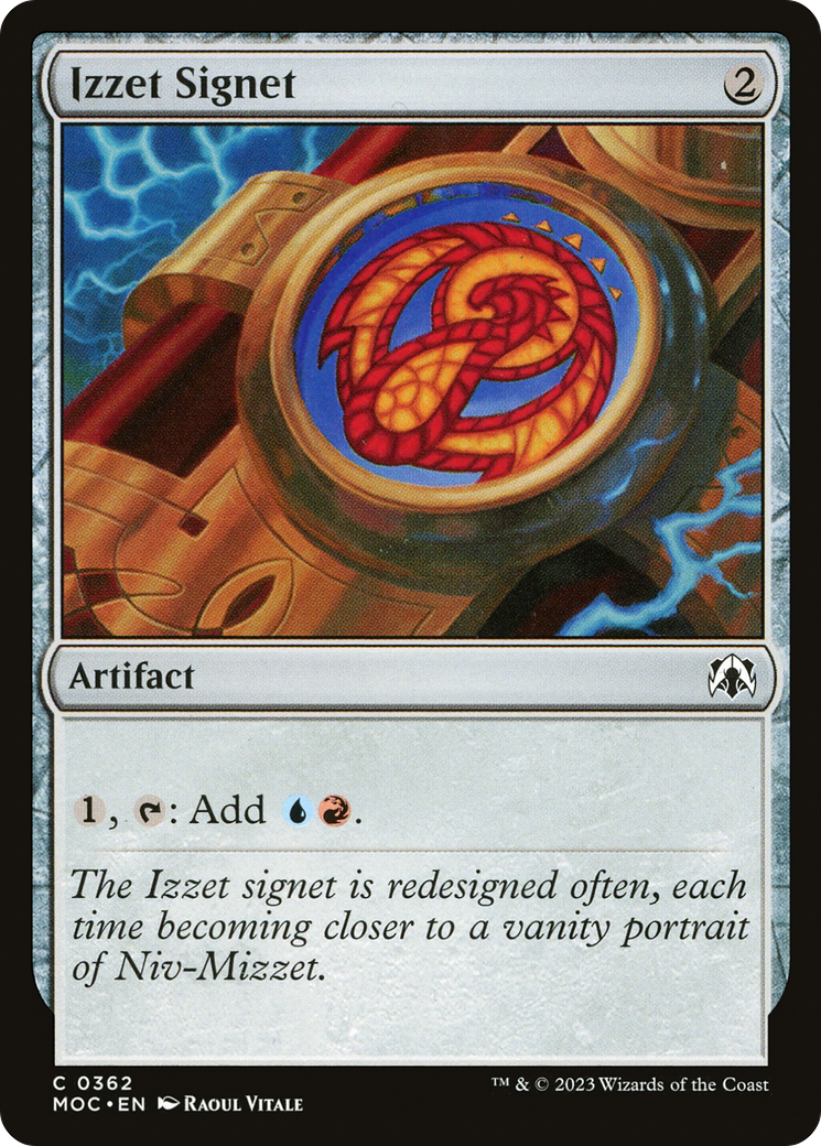 Izzet Signet [March of the Machine Commander] | The Time Vault CA