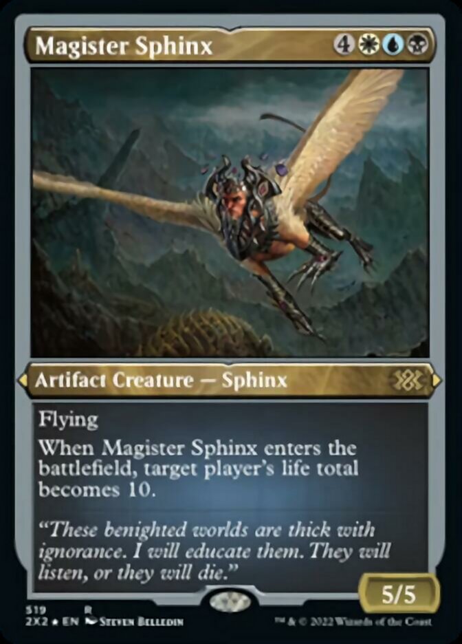 Magister Sphinx (Foil Etched) [Double Masters 2022] | The Time Vault CA