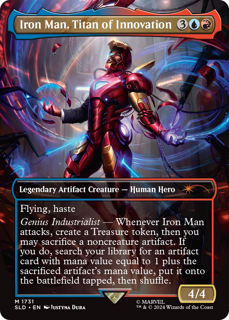 Iron Man, Titan of Innovation (Rainbow Foil) [Secret Lair Drop Series] | The Time Vault CA