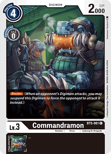 Commandramon [BT5-061] [Battle of Omni] | The Time Vault CA