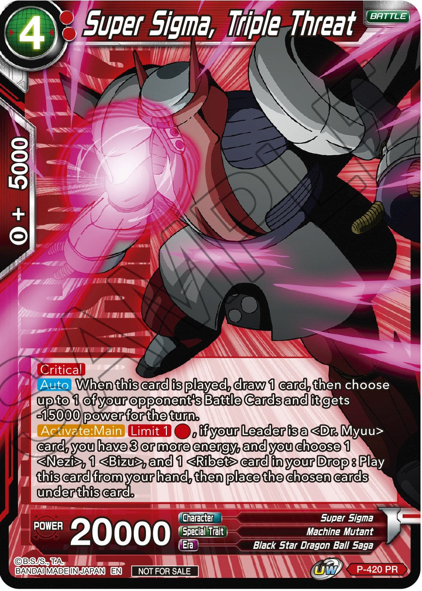 Super Sigma, Triple Threat (Championship Pack 2022 Vol.2) (P-420) [Promotion Cards] | The Time Vault CA