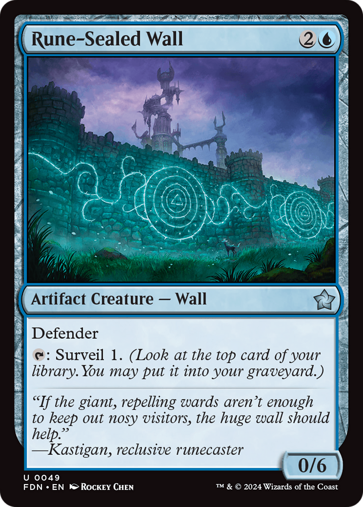 Rune-Sealed Wall [Foundations] | The Time Vault CA