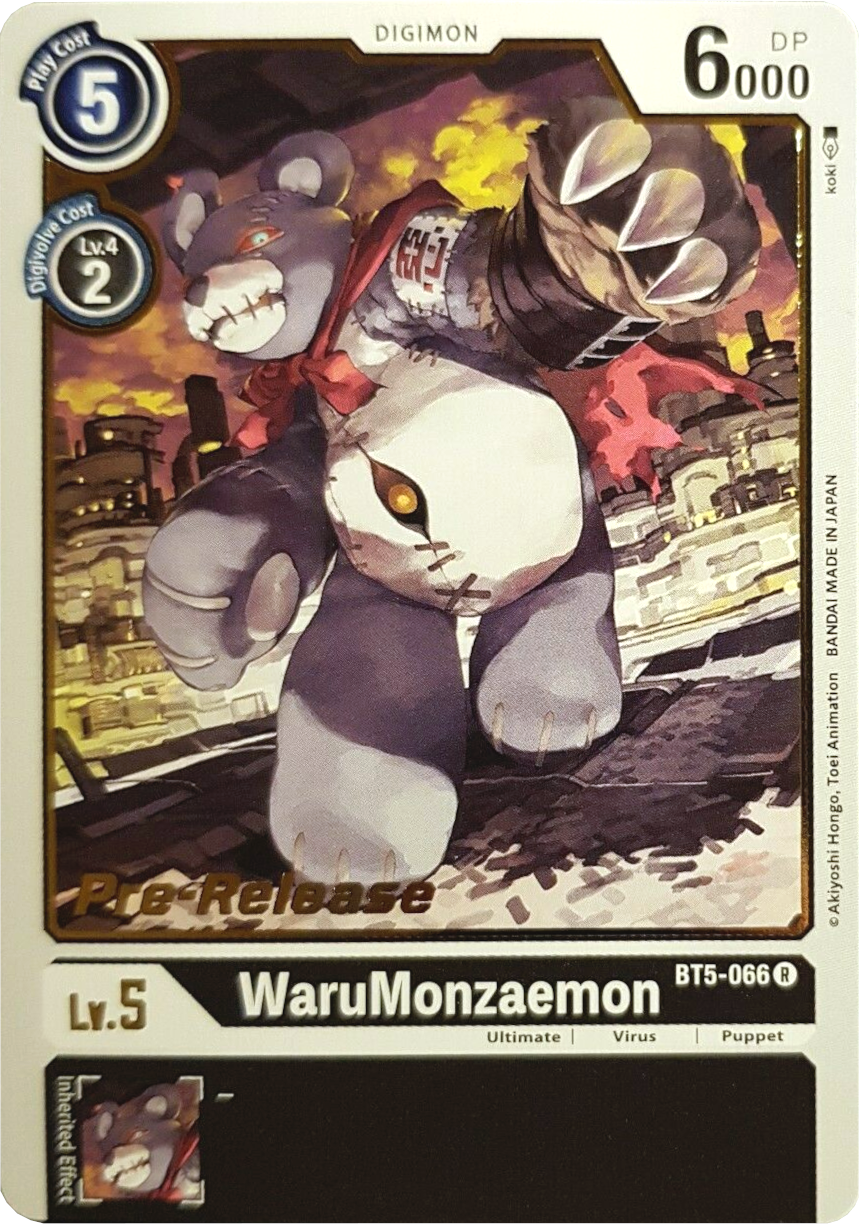 WaruMonzaemon [BT5-066] [Battle of Omni Pre-Release Promos] | The Time Vault CA