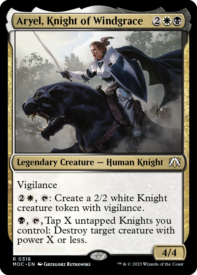 Aryel, Knight of Windgrace [March of the Machine Commander] | The Time Vault CA