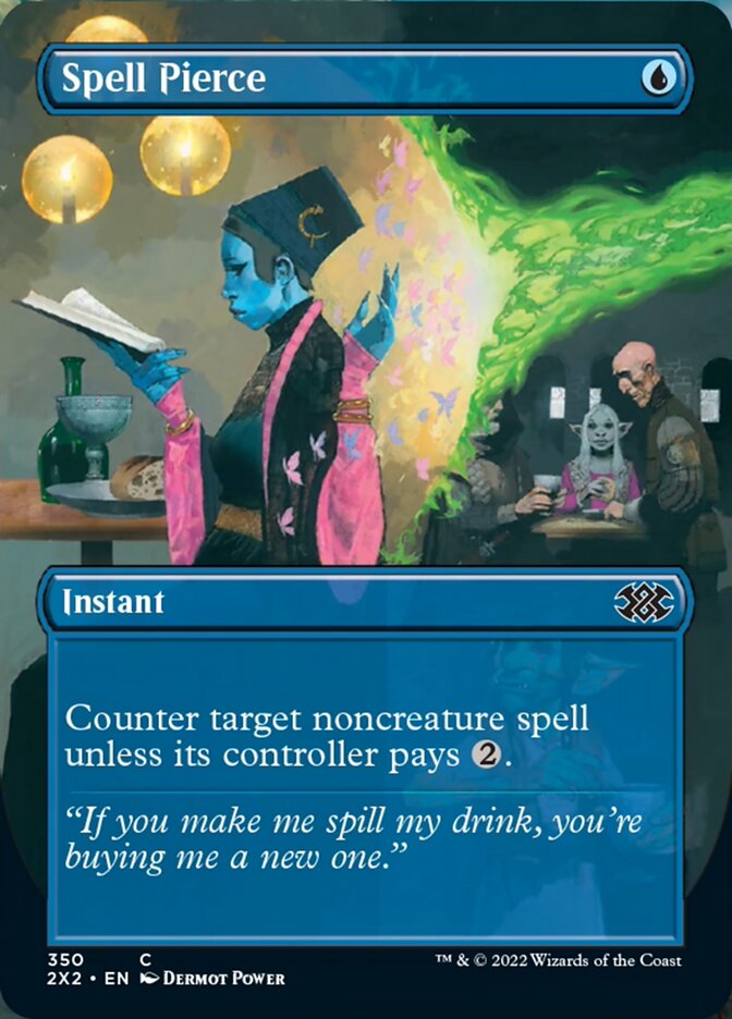 Spell Pierce (Borderless Alternate Art) [Double Masters 2022] | The Time Vault CA