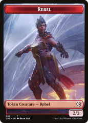 Rebel // The Hollow Sentinel Double-Sided Token [Phyrexia: All Will Be One Tokens] | The Time Vault CA