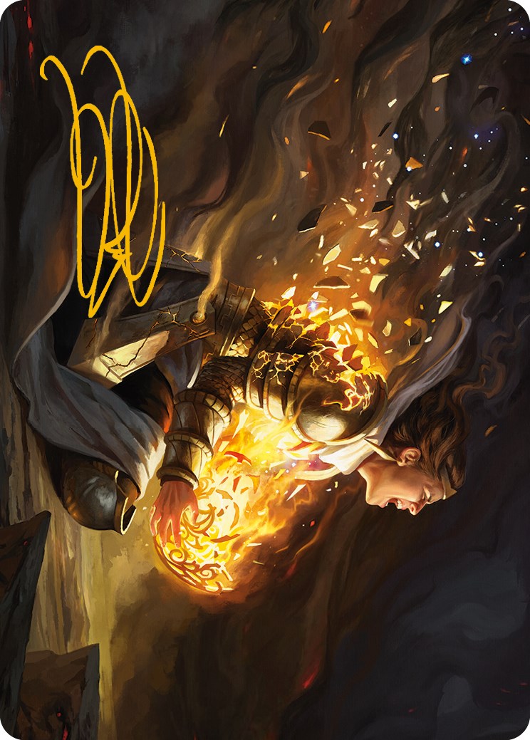 Vanish into Eternity Art Card (Gold-Stamped Signature) [Phyrexia: All Will Be One Art Series] | The Time Vault CA