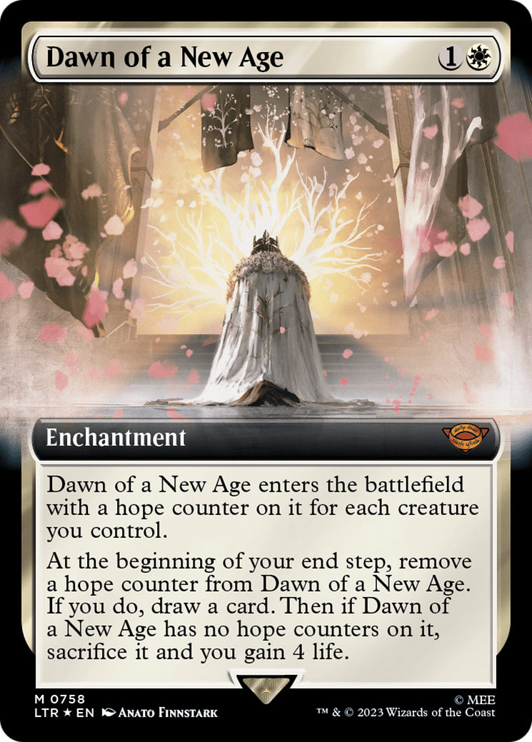 Dawn of a New Age (Extended Art) (Surge Foil) [The Lord of the Rings: Tales of Middle-Earth] | The Time Vault CA