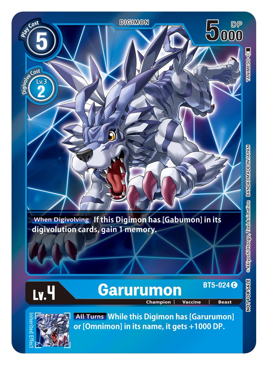 Garurumon [BT5-024] (Event Pack 2) [Battle of Omni] | The Time Vault CA