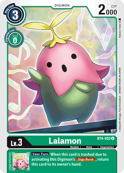 Lalamon [BT4-052] [Great Legend] | The Time Vault CA