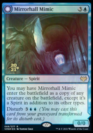 Mirrorhall Mimic // Ghastly Mimicry [Innistrad: Crimson Vow Prerelease Promos] | The Time Vault CA