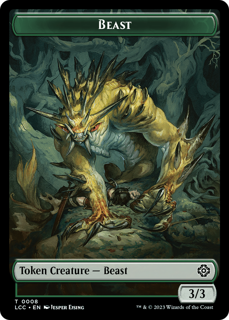 Beast // Merfolk (0003) Double-Sided Token [The Lost Caverns of Ixalan Commander Tokens] | The Time Vault CA