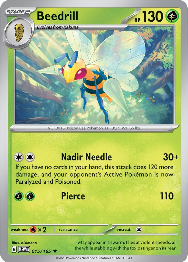 Beedrill (015/165) [Scarlet & Violet 151] | The Time Vault CA