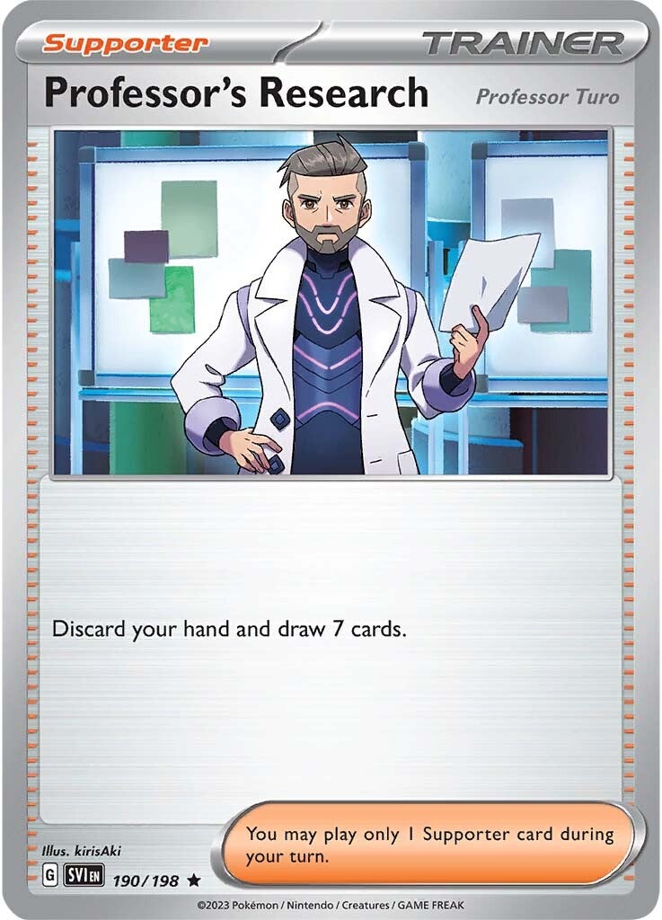 Professor's Research (Professor Turo) (190/198) [Scarlet & Violet: Base Set] | The Time Vault CA