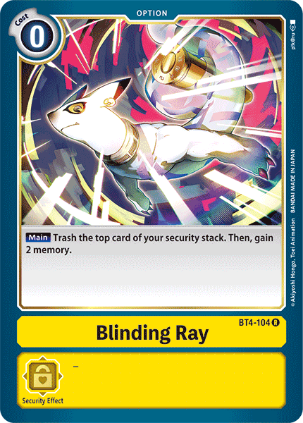 Blinding Ray [BT4-104] [Great Legend] | The Time Vault CA