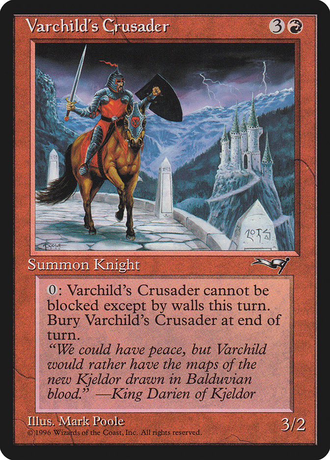 Varchild's Crusader (Brown Horse) [Alliances] | The Time Vault CA