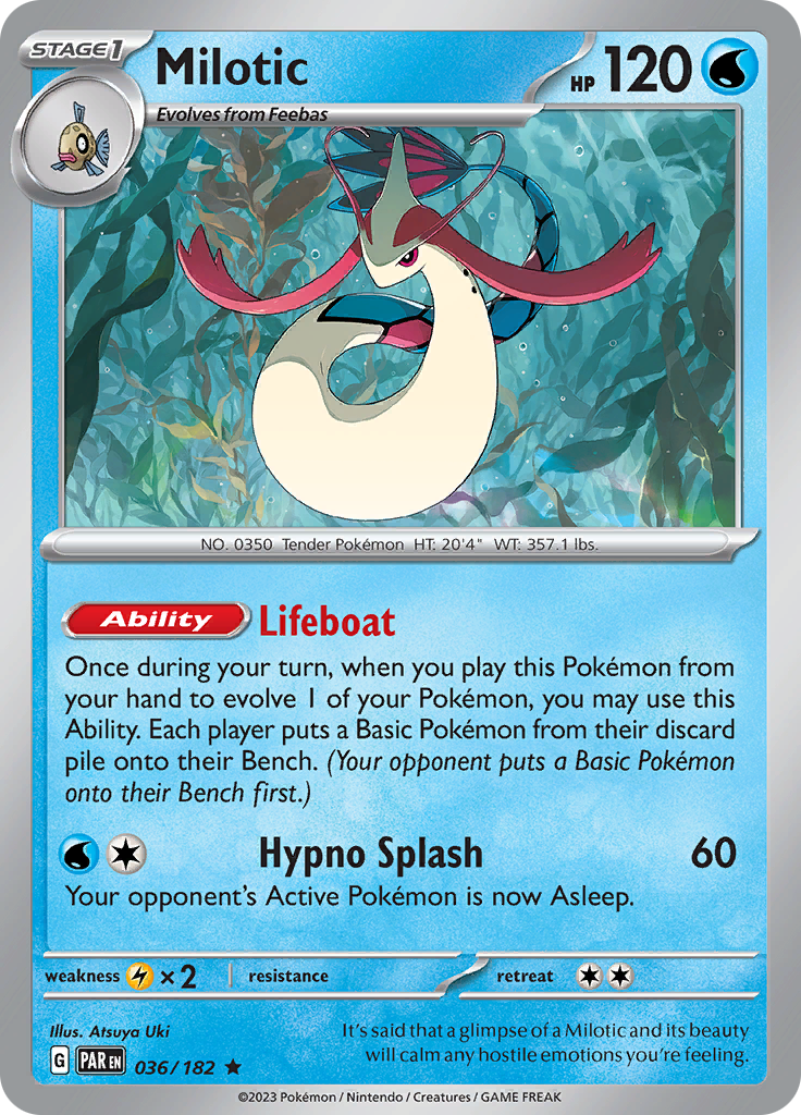 Milotic (036/182) [Scarlet & Violet: Paradox Rift] | The Time Vault CA