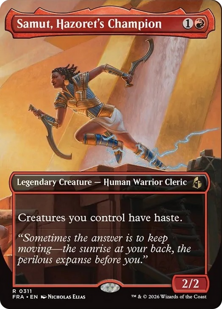 Samut, Hazoret's Champion (Borderless) [Reality Fracture] | The Time Vault CA