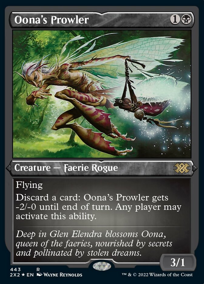 Oona's Prowler (Foil Etched) [Double Masters 2022] | The Time Vault CA