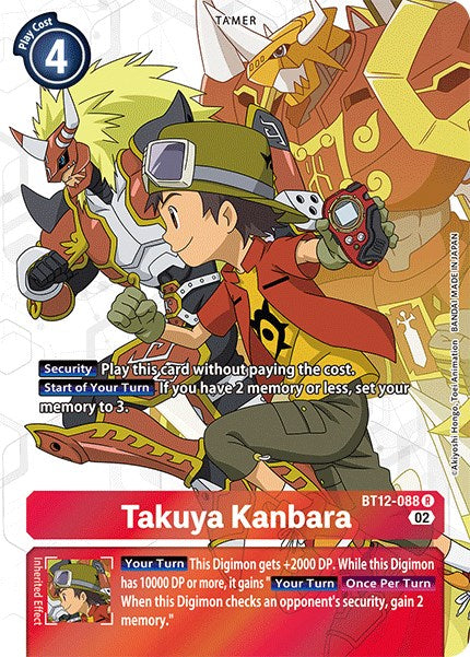 Takuya Kanbara [BT12-088] (Alternate Art) [Across Time] | The Time Vault CA