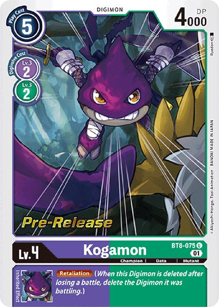 Kogamon [BT8-075] [New Awakening Pre-Release Cards] | The Time Vault CA