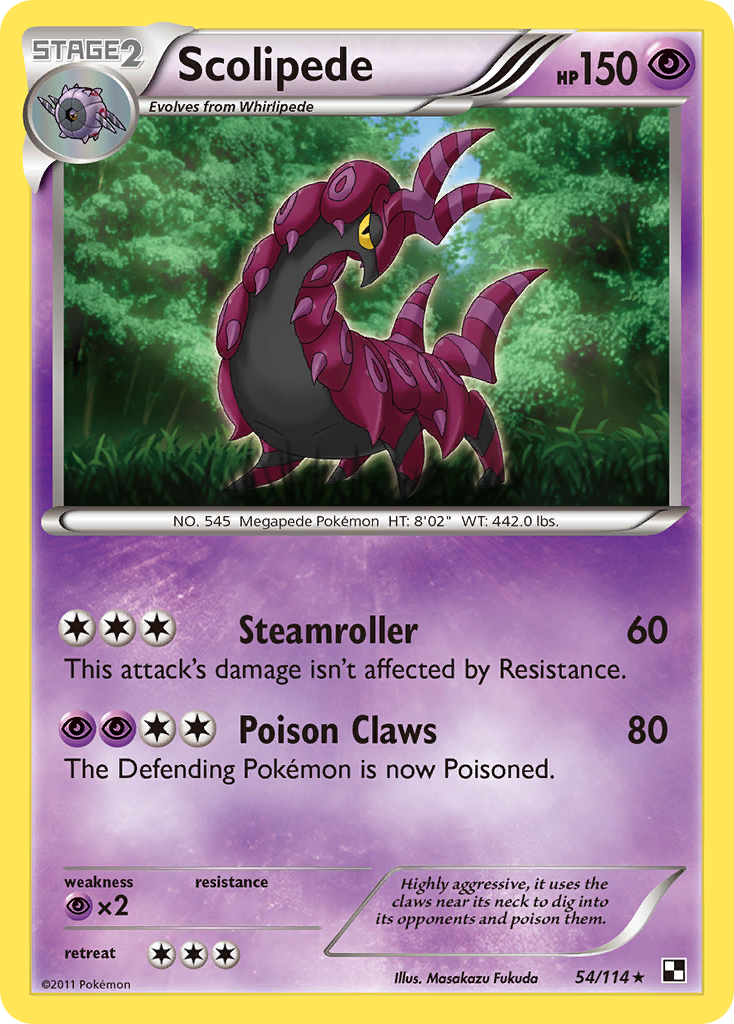 Scolipede (54/114) [Black & White: Base Set] | The Time Vault CA