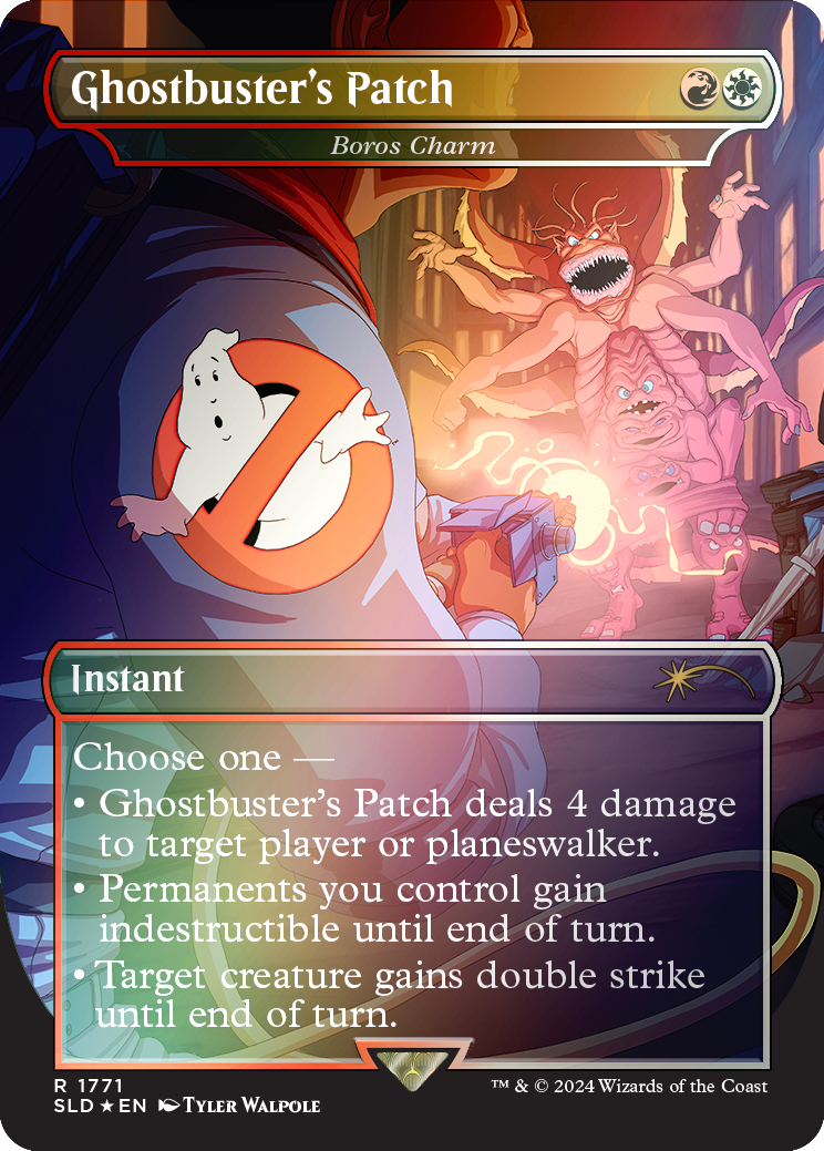 Ghostbuster's Patch - Boros Charm (Rainbow Foil) [Secret Lair Drop Series] | The Time Vault CA