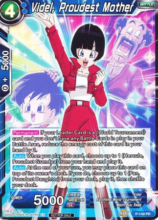 Videl, Proudest Mother (Power Booster: World Martial Arts Tournament) (P-149) [Promotion Cards] | The Time Vault CA