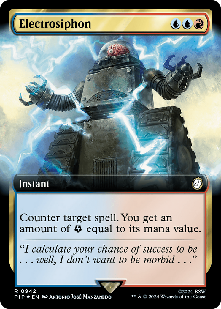 Electrosiphon (Extended Art) (Surge Foil) [Fallout] | The Time Vault CA