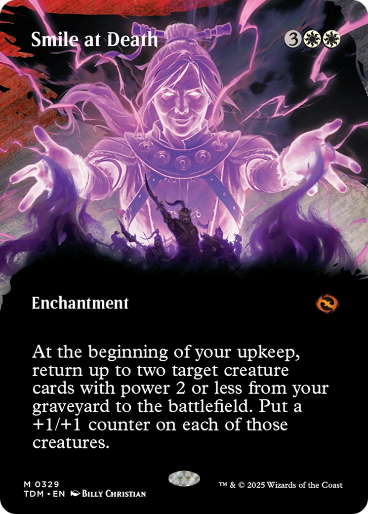Smile at Death (Borderless) [Tarkir: Dragonstorm] | The Time Vault CA