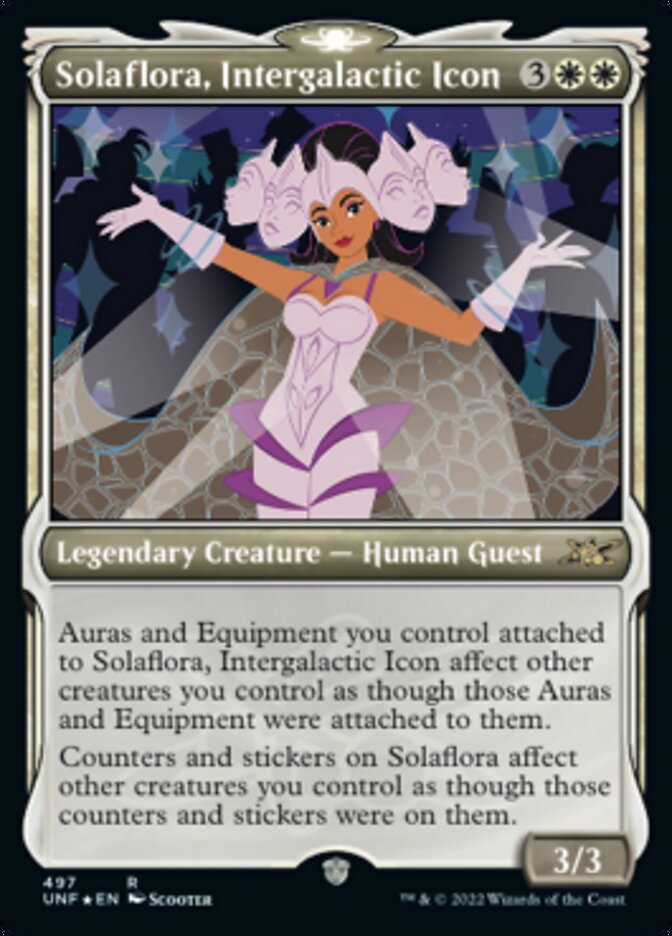 Solaflora, Intergalactic Icon (Showcase) (Galaxy Foil) [Unfinity] | The Time Vault CA
