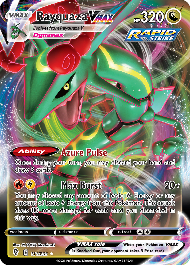 Rayquaza VMAX (111/203) (Jumbo Card) [Sword & Shield: Evolving Skies] | The Time Vault CA