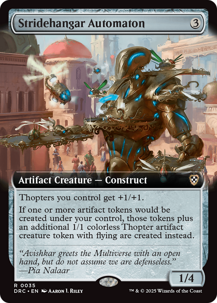 Stridehangar Automaton (Extended Art) [Aetherdrift Commander] | The Time Vault CA