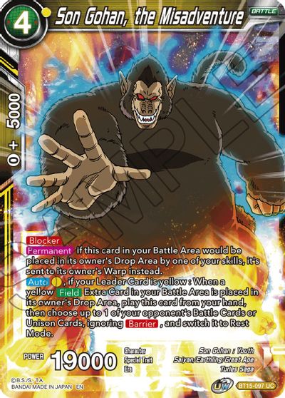 Son Gohan, the Misadventure (BT15-097) [Saiyan Showdown] | The Time Vault CA