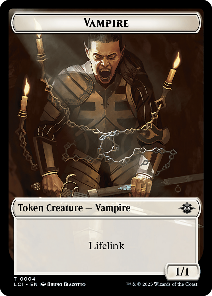 Vampire // Skeleton Pirate Double-Sided Token [The Lost Caverns of Ixalan Tokens] | The Time Vault CA