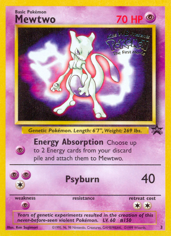 Mewtwo (3) [Wizards of the Coast: Black Star Promos] | The Time Vault CA